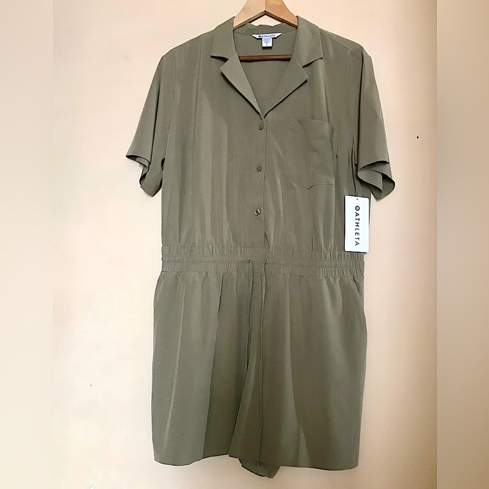 ATHLETA Wrinkle Resistant  Relaxed Fit Romper - Picture 7 of 11